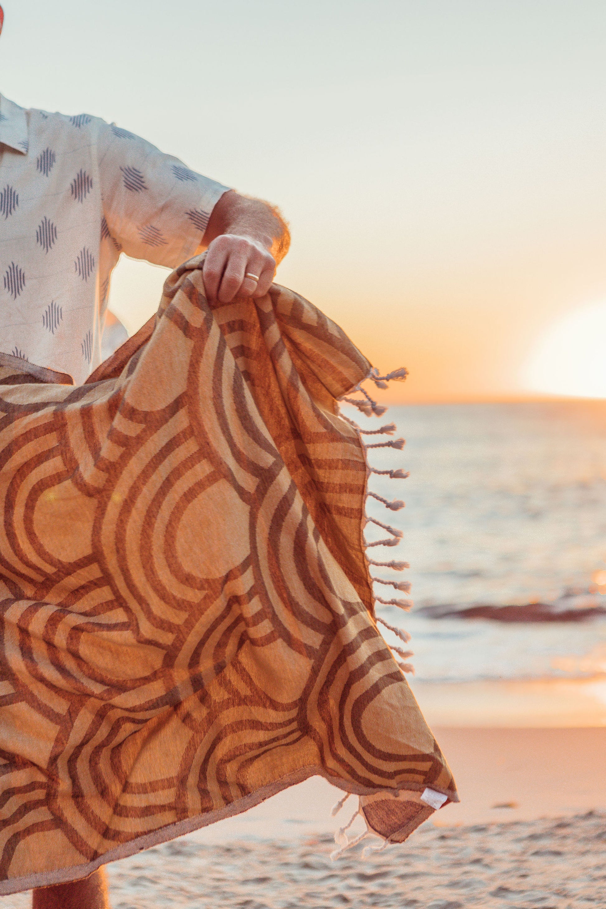 100% Organic Cotton Sunset Beach Towels